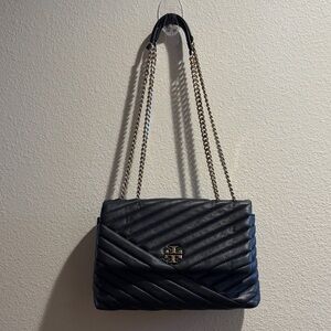 Tory Burch Kira Quilted Black convertible crossbody/ shoulder bag